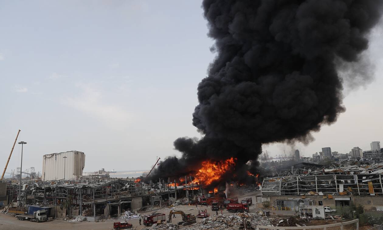 Βηρυτός: Δολιοφθορά εξετάζει η κυβέρνηση του Λιβάνου για τη νέα πυρκαγιά στο λιμάνι