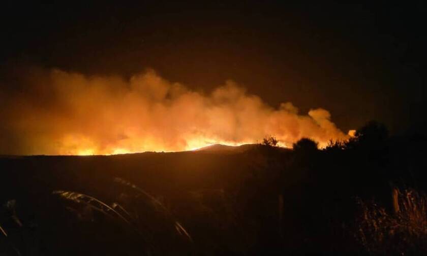 Σε εξέλιξη η φωτιά στον Έβρο: Ισχυροί άνεμοι στην περιοχή - Εφιαλτική νύχτα για τους κατοίκους 