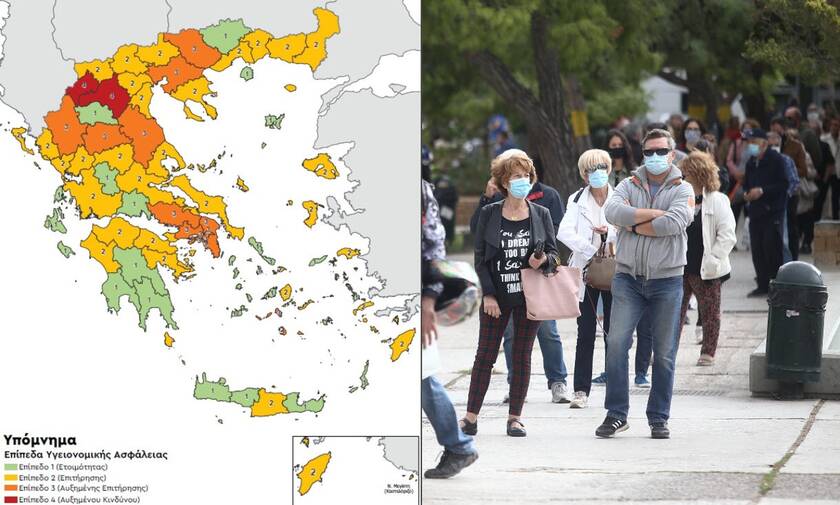 Κορονοϊός στην Ελλάδα: Ο χάρτης υγειονομικής ασφάλειας