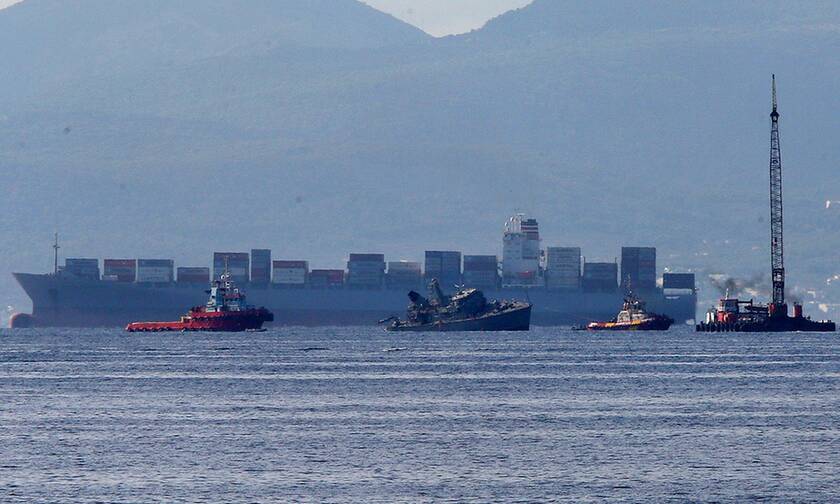 Σύγκρουση πλοίων στον Πειραιά: Στον Ναύσταθμο Σαλαμίνας ρυμουλκήθηκε το «Καλλιστώ»