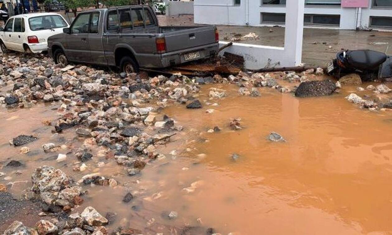 Κακοκαιρία: «Βούλιαξε» η Κρήτη - Σε λιγότερες από 24 ώρες έριξε την βροχή ενός έτους στα Μάλια