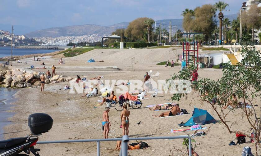 Ρεπορτάζ Newsbomb.gr - Lockdown: Δείτε τι γίνεται σε παραλία του Φαλήρου - Νοέμβριος όπως... Ιούνιος