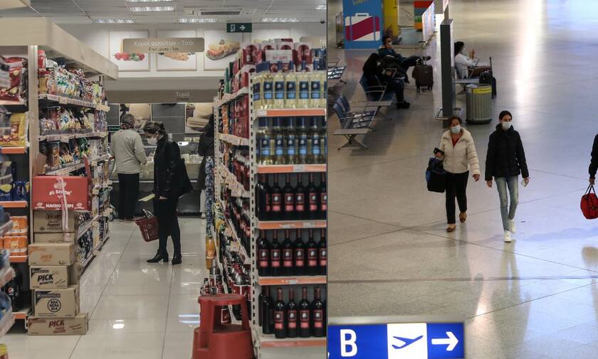 Ποια είδη επιτρέπεται να πωλούν πλέον τα σούπερ μάρκετ - Ανοίγουν τα καταστήματα στα αεροδρόμια