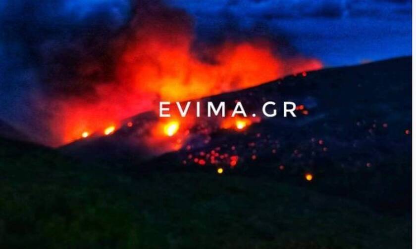 Συναγερμός στην Εύβοια: Μεγάλη φωτιά στο Ρεούζι