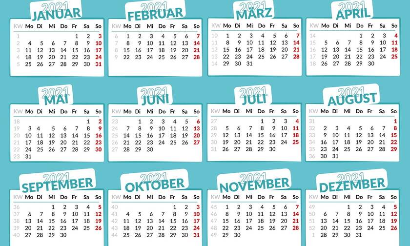 Αργίες 2021: Πότε «πέφτουν» - Δείτε ΕΔΩ όλα τα τριήμερα της νέας χρονιάς