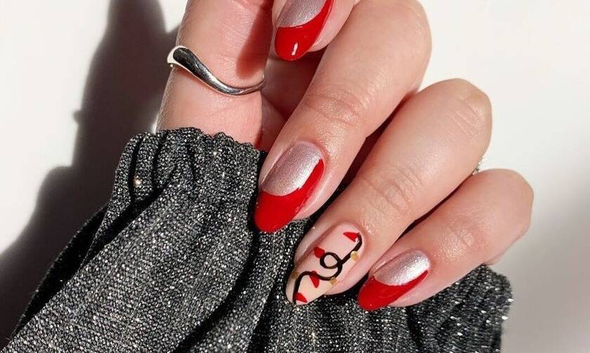 Πέντε κόκκινα nail art για να δοκιμάσεις μέσα στις γιορτές