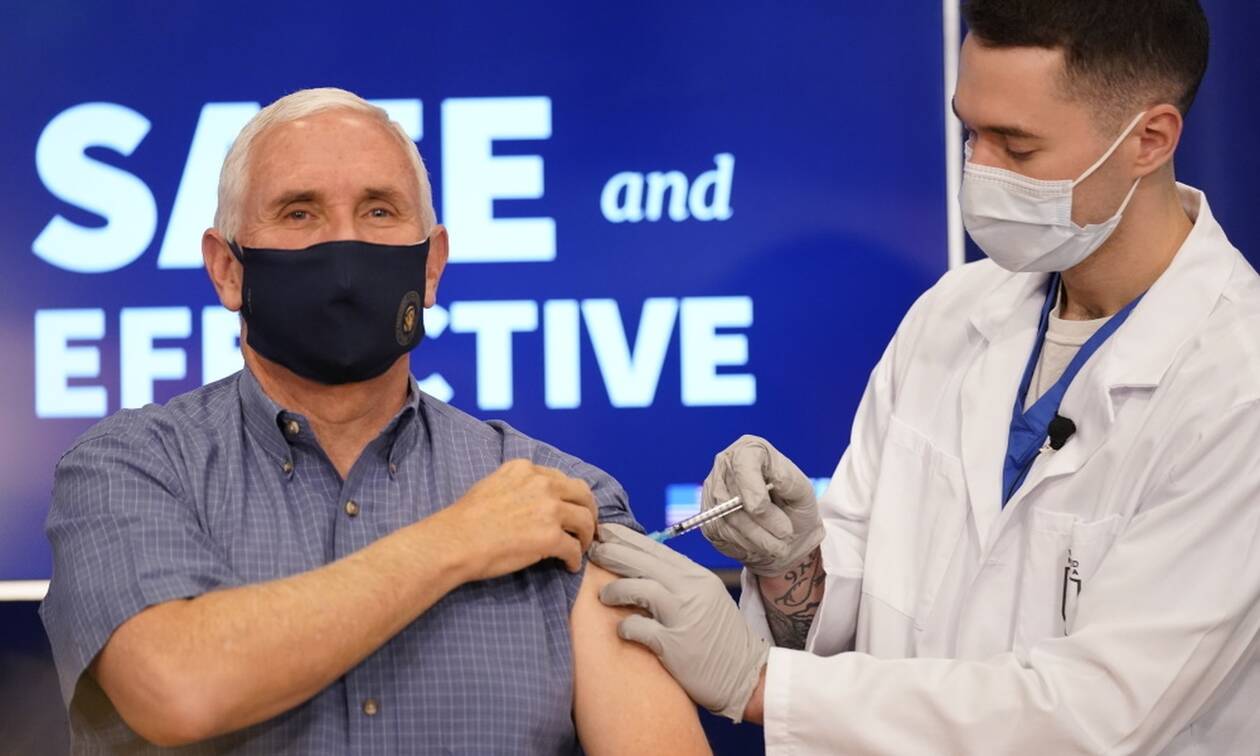 Κορονοϊός ΗΠΑ: Ο Μάικ Πενς εμβολιάστηκε σε ζωντανή μετάδοση (vid)
