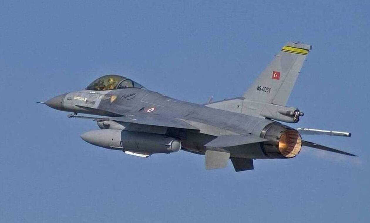 Υπερπτήσεις τουρκικών μαχητικών αεροσκαφών F-16 πάνω από Οινούσσες και Παναγιά