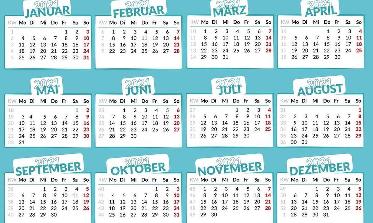 Αργίες 2021: Πότε «πέφτουν» - Αυτά είναι τα τριήμερα της νέας χρονιάς 