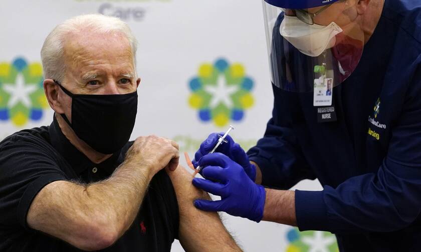 ΗΠΑ - Κορονοϊός: Ο Τζο Μπάιντεν έλαβε την δεύτερη δόση του εμβολίου σε νοσοκομείο του Ντέλαγουερ
