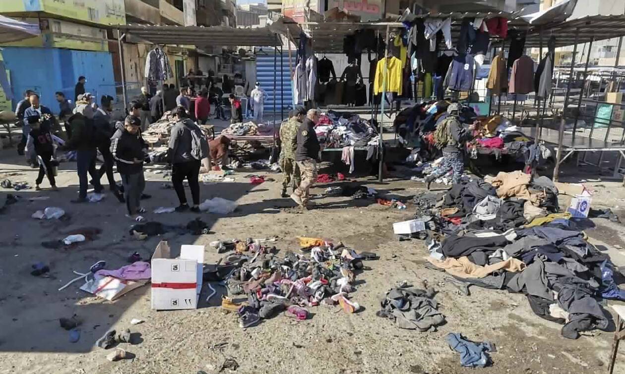 Ιράκ: H σοκαριστική στιγμή της επίθεσης αυτοκτονίας στη Βαγδάτη με 20 νεκρούς και 40 τραυματίες