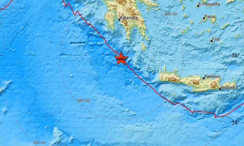 Σεισμός νότια της Πελοποννήσου (pics)