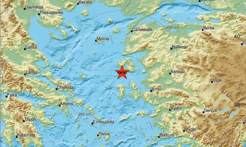 Σεισμός νότια της Μυτιλήνης