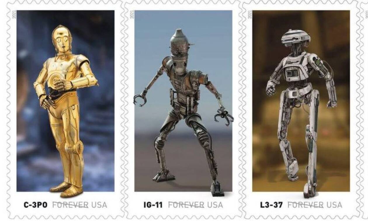 «Star Wars» γραμματόσημα από τα αμερικανικά ταχυδρομεία