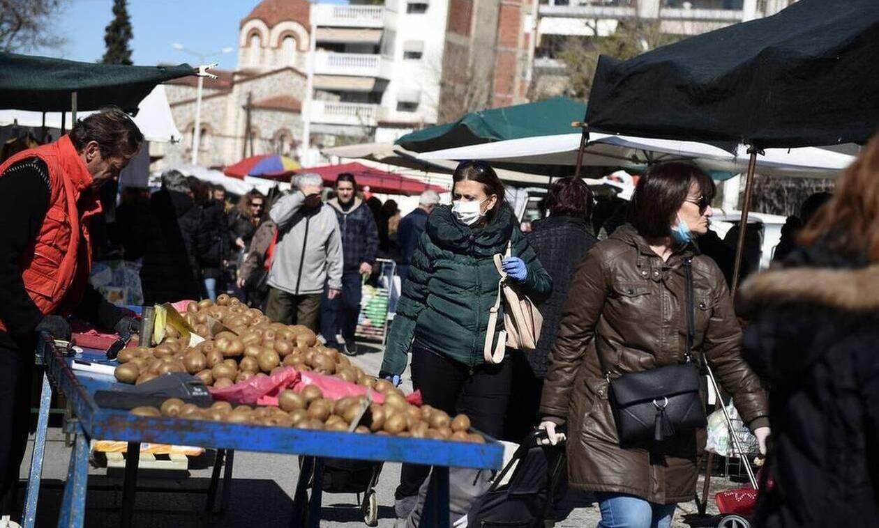 Λαϊκές αγορές: Σε ισχύ τα μέτρα για τον περιορισμό της πανδημίας του κορονοϊού