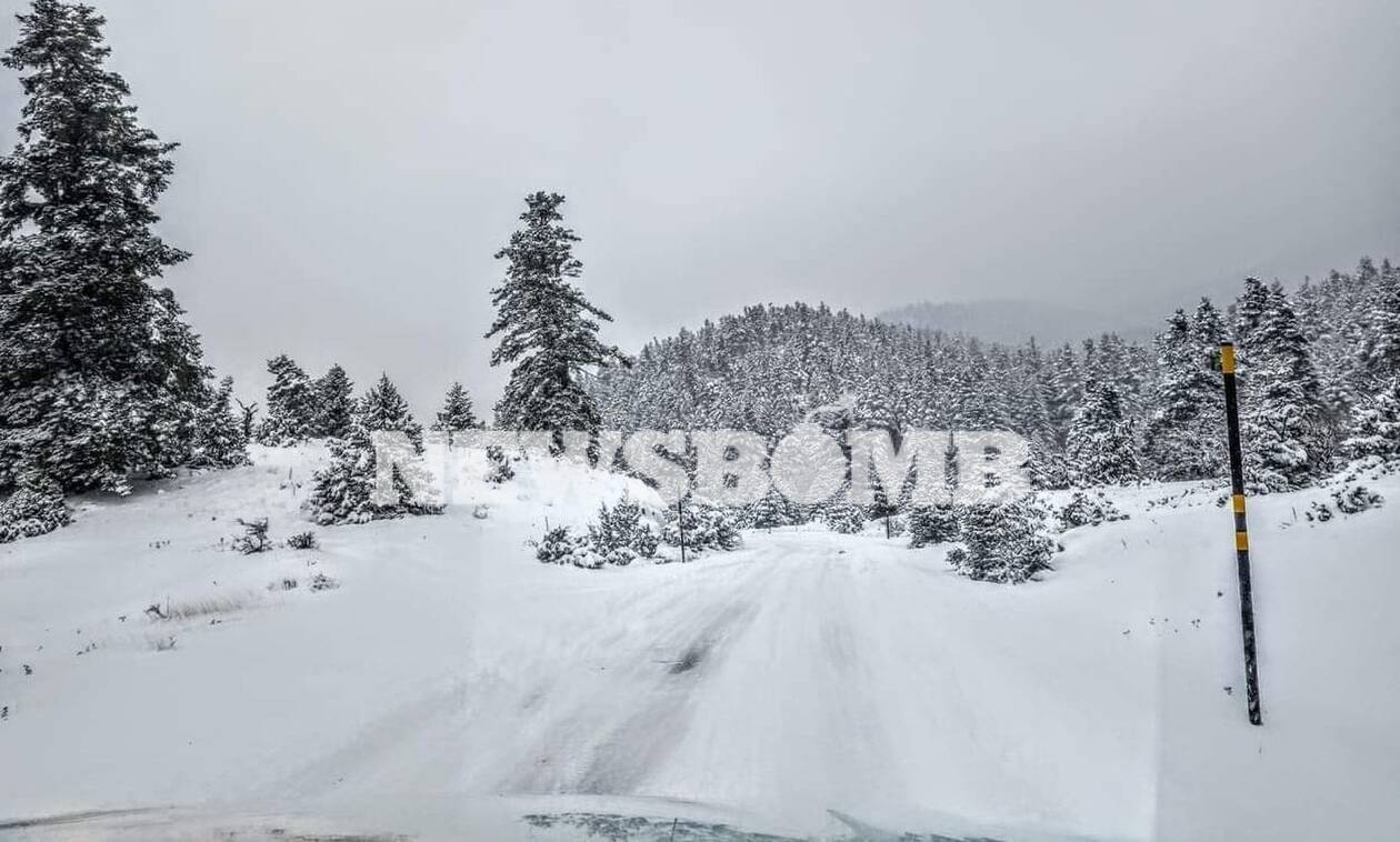 Αράχοβα: «Θάφτηκε» στο χιόνι – Δείτε εντυπωσιακές εικόνες στο Newsbomb.gr