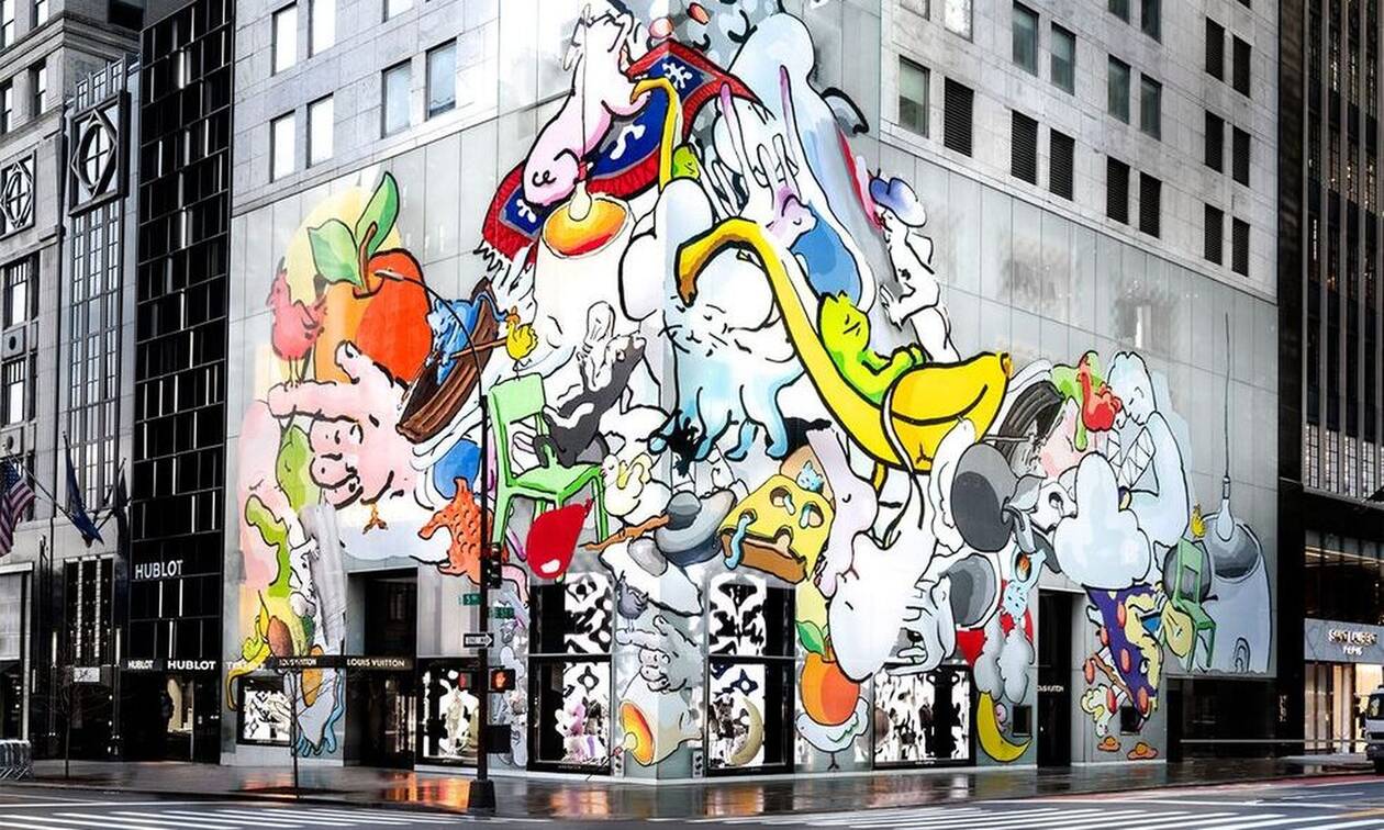 Ο Urs Fischer «επεμβαίνει» στην πρόσοψη της μπουτίκ του Louis Vuitton στη Νέα Υόρκη