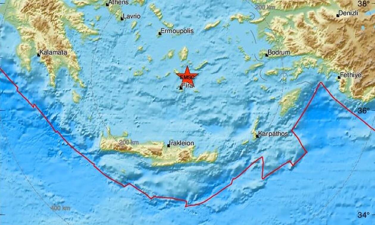Σεισμός μεταξύ Ίου και Σαντορίνης (pics)