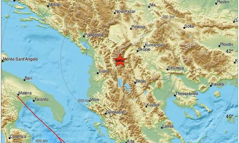 Διπλή σεισμική δόνηση ταρακούνησε τα Σκόπια
