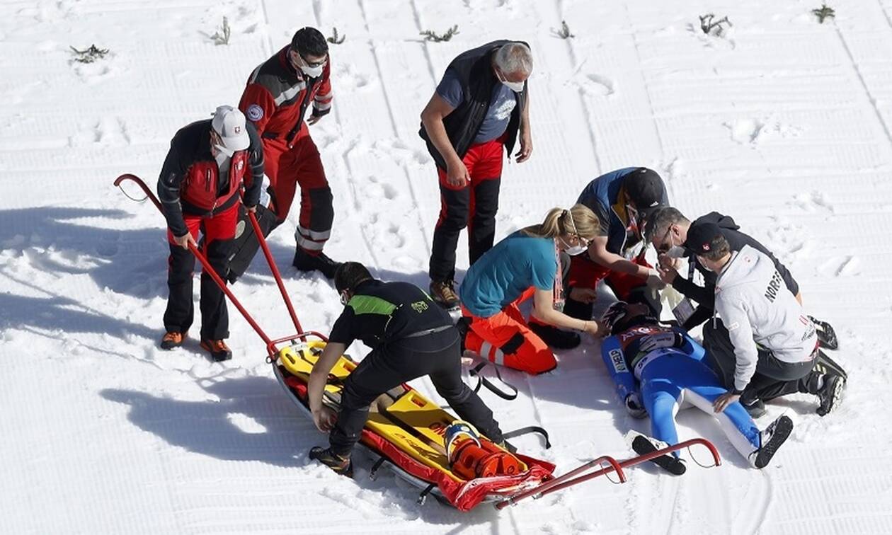 Τρομακτικό ατύχημα: Σε τεχνητό κώμα αθλητής του άλματος με σκι - Σκληρές εικόνες (video+photos)