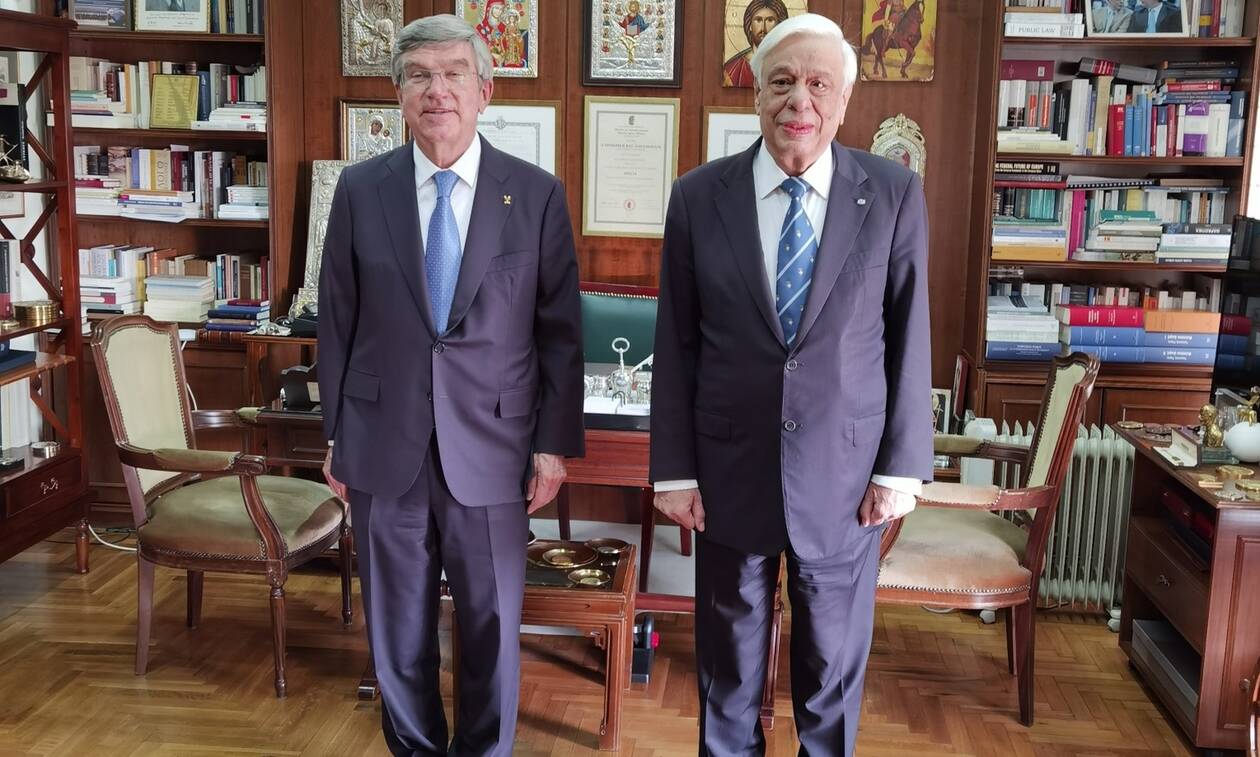 Συνάντηση Προκόπη Παυλόπουλου με τον Πρόεδρο της ΔΟΕ Thomas Bach