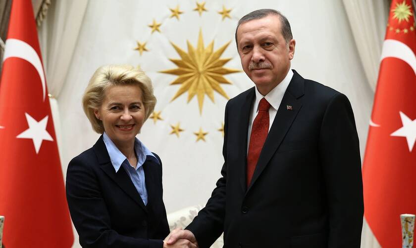 ΕΕ καλεί Τουρκία: Tι συζητούν Ερντογάν, Σαρλ Μισέλ και Ούρσουλα φον ντερ Λάιεν στην Άγκυρα