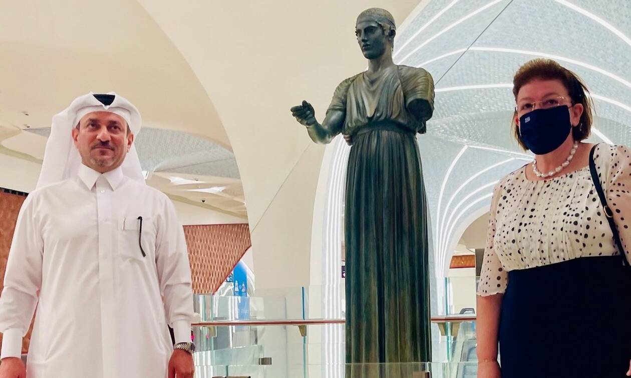 Κατάρ: Ο Ηνίοχος των Δελφών κοσμεί τον σταθμό του Μετρό στο αεροδρόμιο της Ντόχα