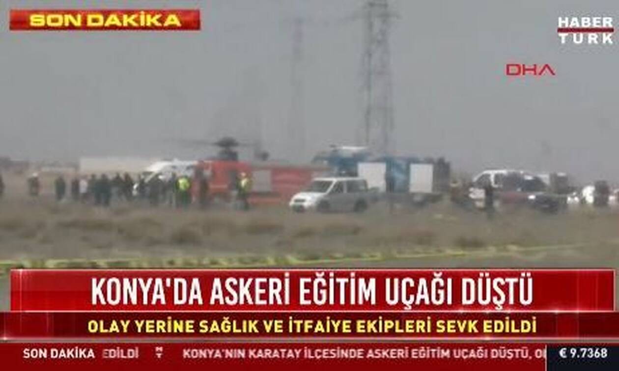 Συντριβή τουρκικού μαχητικού στο Ικόνιο, στην κεντρική Τουρκία