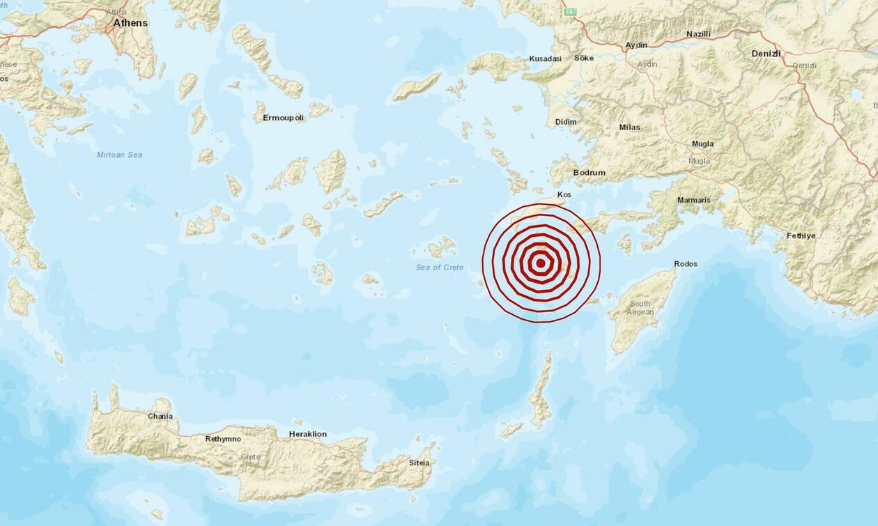 Σεισμός κοντά στη Νίσυρο - Αισθητός στα Δωδεκάνησα (pics)