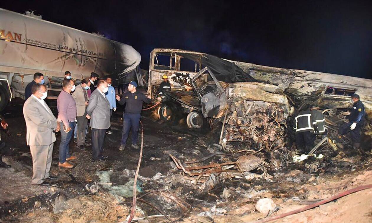 Αίγυπτος: 20 νεκροί σε τραγικό τροχαίο δυστύχημα - Σύγκρουση λεωφορείου με φορτηγό