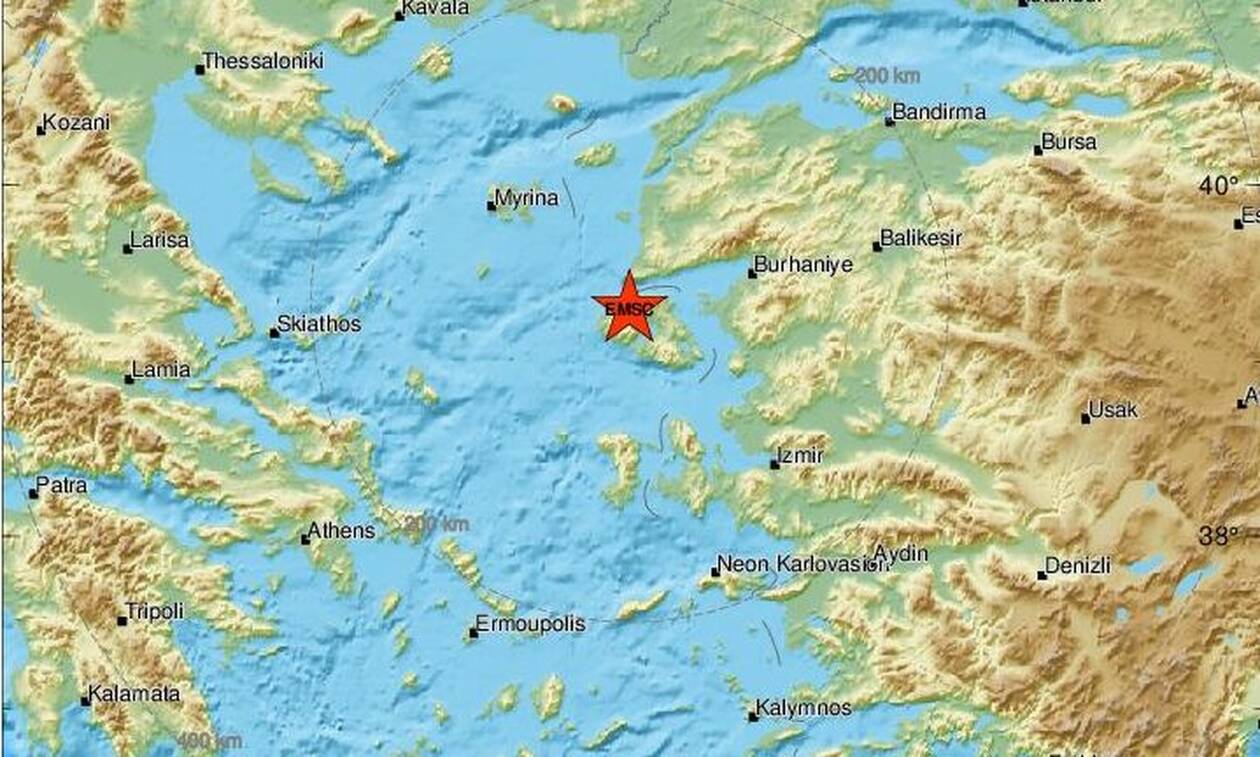 Σεισμός ΤΩΡΑ στη Μυτιλήνη - Αισθητός στο νησί (pics)