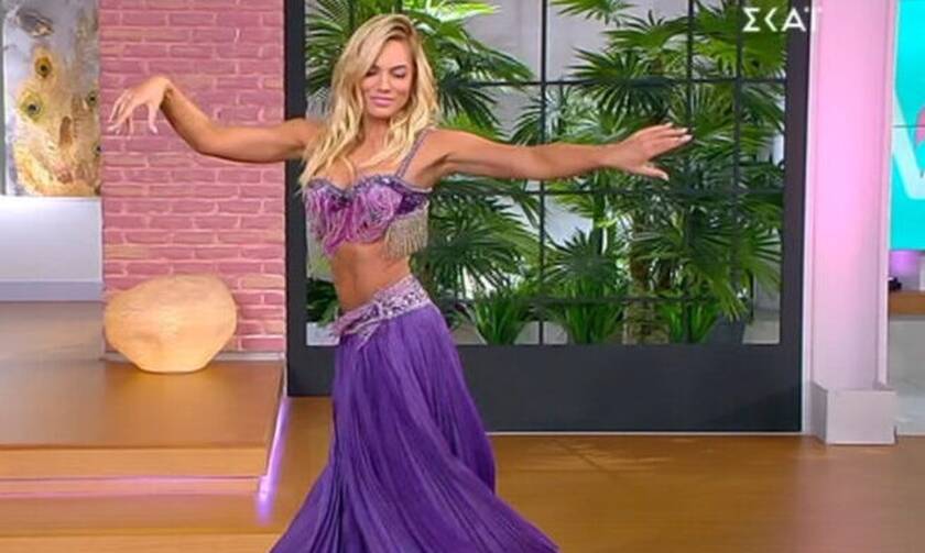 «Κόλαση» η Ιωάννα Μαλέσκου: Χόρεψε live τον χορό της κοιλιάς στο πλατό της εκπομπής