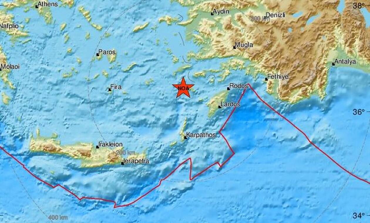 Σεισμός κοντά σε Τήλο και Νίσυρο - Αισθητός στα Δωδεκάνησα (pics)