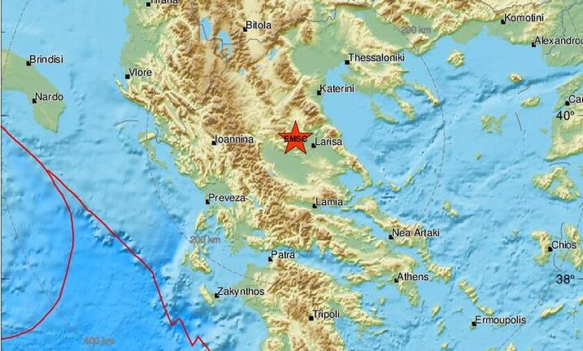 Σεισμός στη Θεσσαλία
