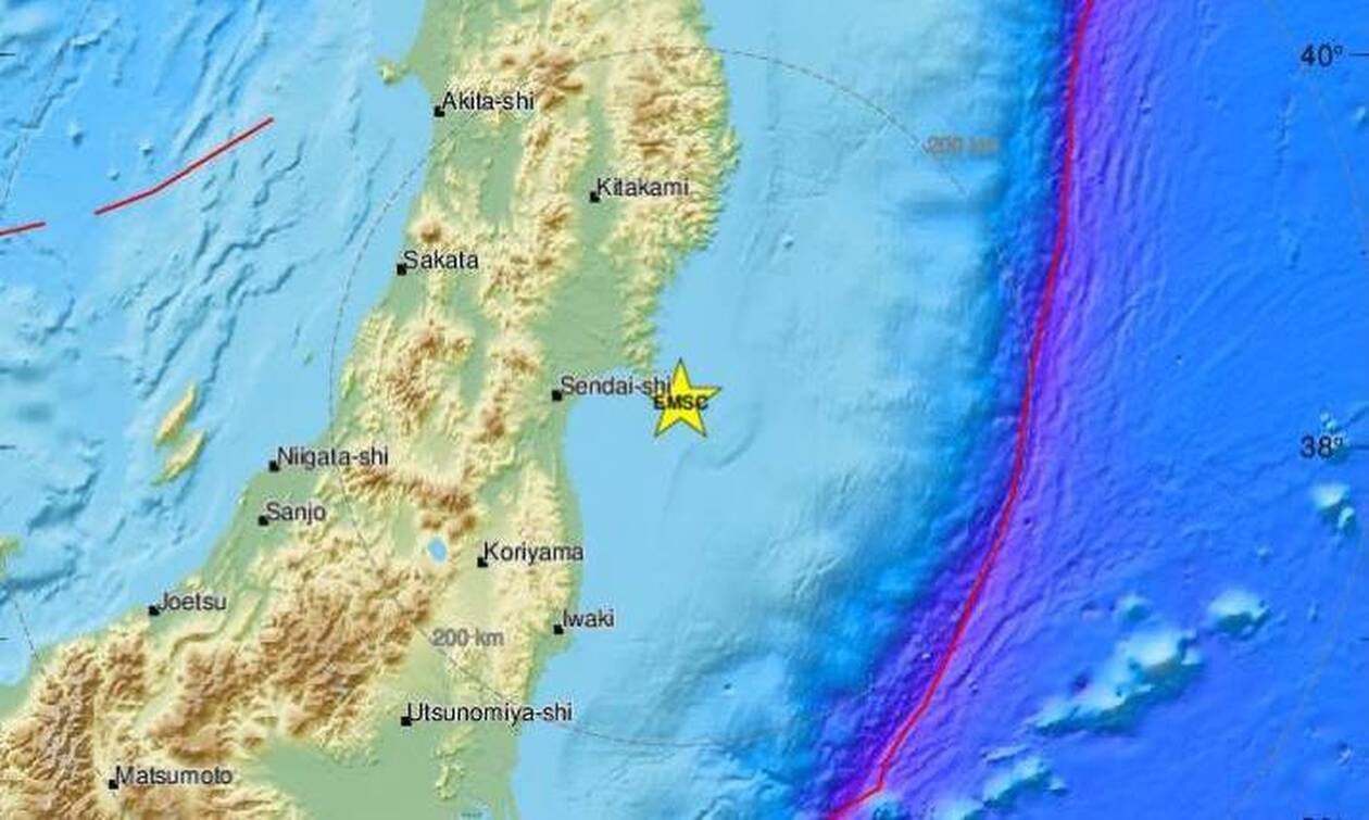 Ιαπωνία: Ισχυρός σεισμός 6,8 βαθμών ανοικτά του βορειοανατολικού αρχιπελάγους