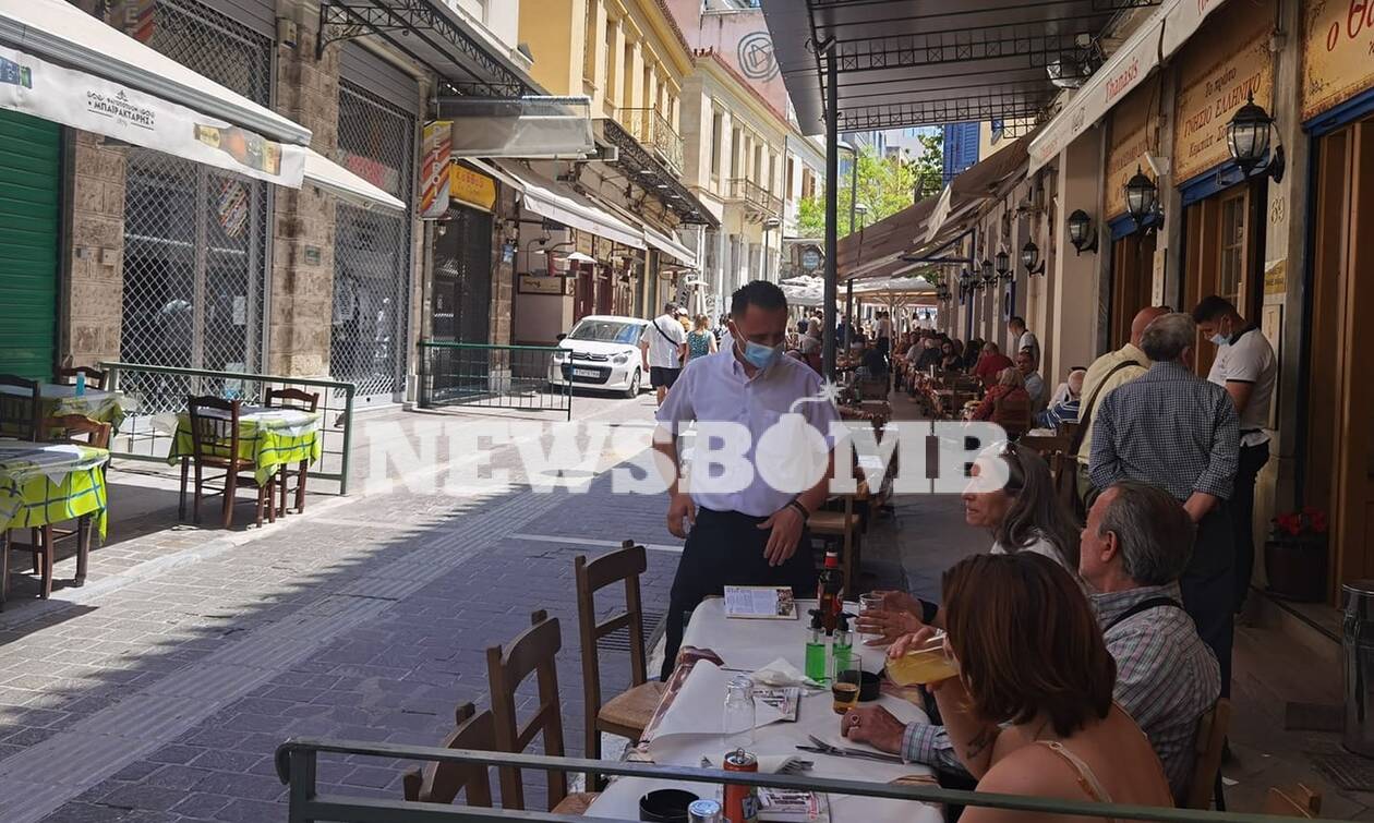 Ρεπορτάζ Newsbomb.gr: Γέμισαν τα καταστήματα της εστίασης ανήμερα Πρωτομαγιάς