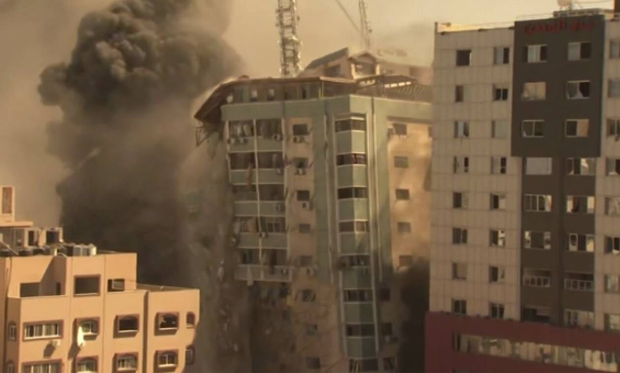 Γάζα: Κατάρρευση κτιρίου με γραφεία των AP και Al Jazeera μετά από βομβαρδισμό