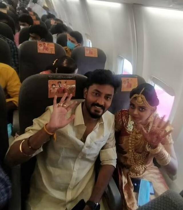 Ινδοί γάμος αεροπλάνο