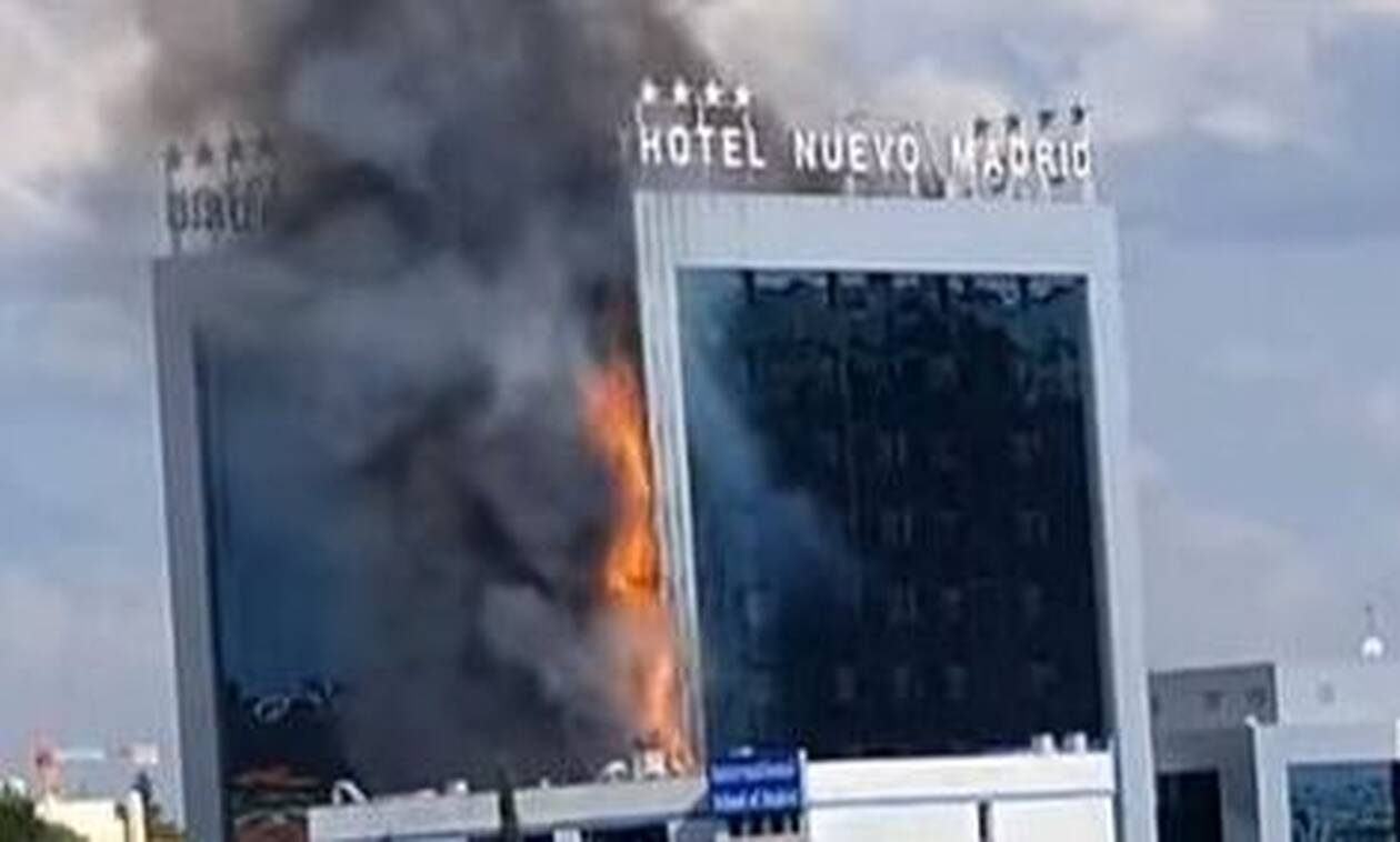 Συναγερμός στη Μαδρίτη - Φωτιά σε γνωστό ξενοδοχείο (vids)