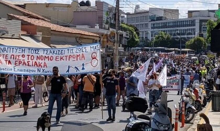 Κρήτη: Απεργιακές κινητοποιήσεις σε όλο το νησί