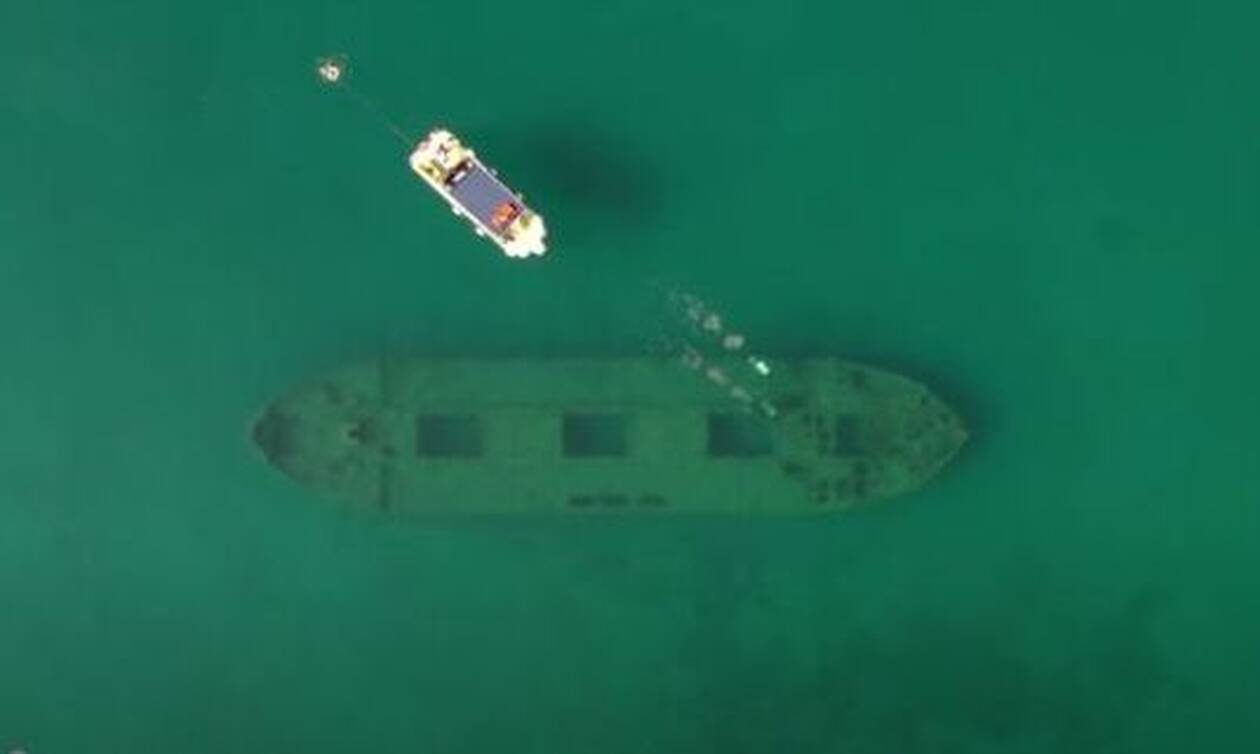 Βίντεο: Το ναυαγισμένο «τσιμεντόπλοιο» PIONEER I στα Λιχαδονήσια