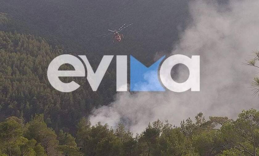 Φωτιά: Μεγάλη πυρκαγιά στην Εύβοια, μεταξύ Πηλίου – Μαντουδίου