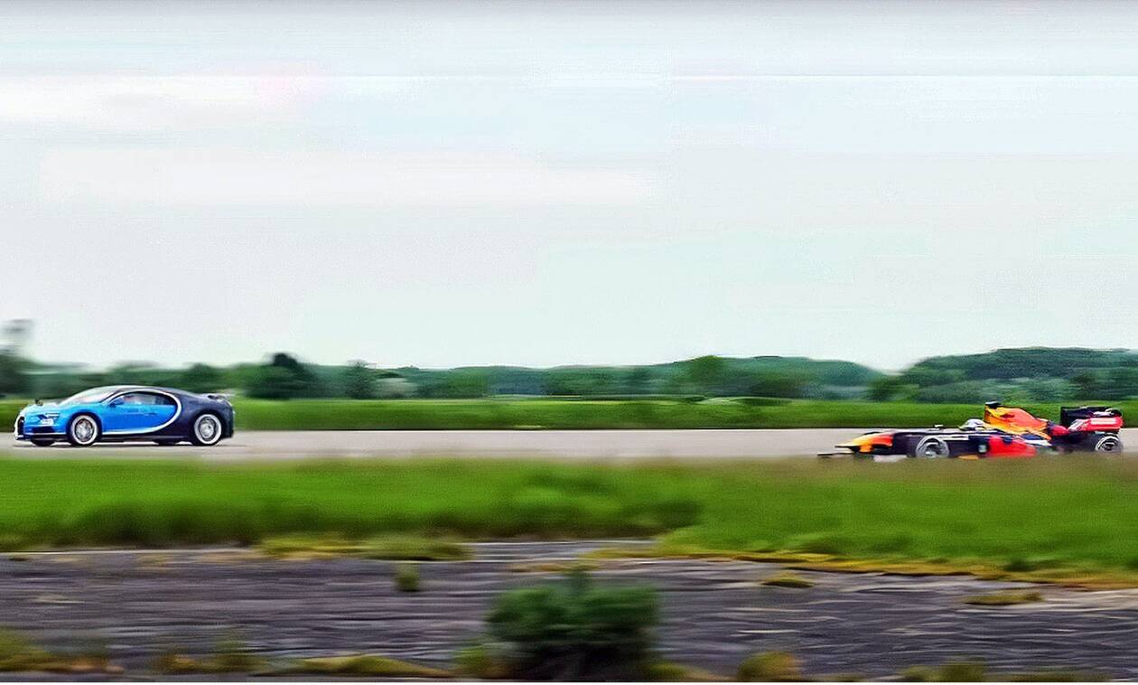 Δείτε την κόντρα μίας Bugatti Chiron με μία Red Bull Formula 1