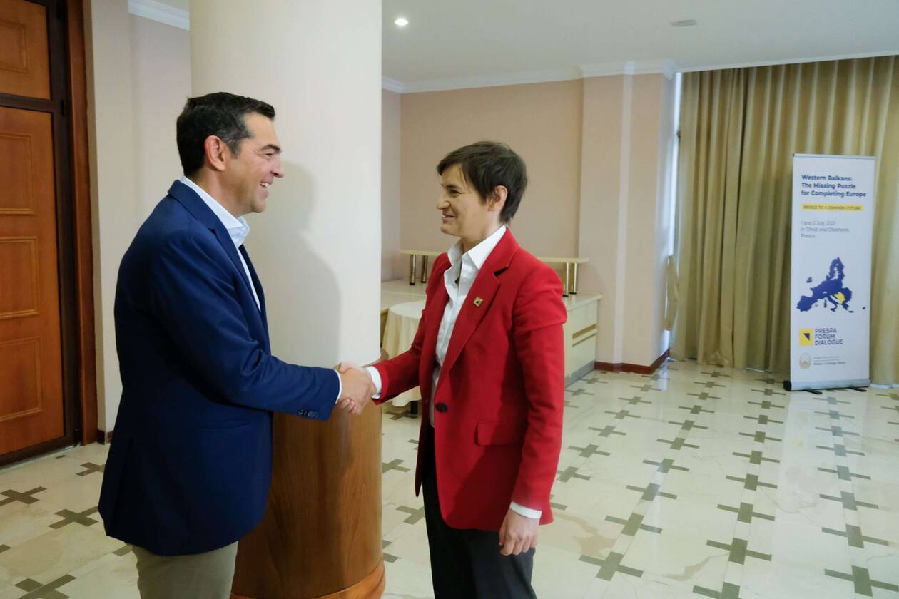 Τα Δυτικά Βαλκάνια στο επίκεντρο της συνάντησης Τσίπρα με την πρωθυπουργό της Σερβίας
