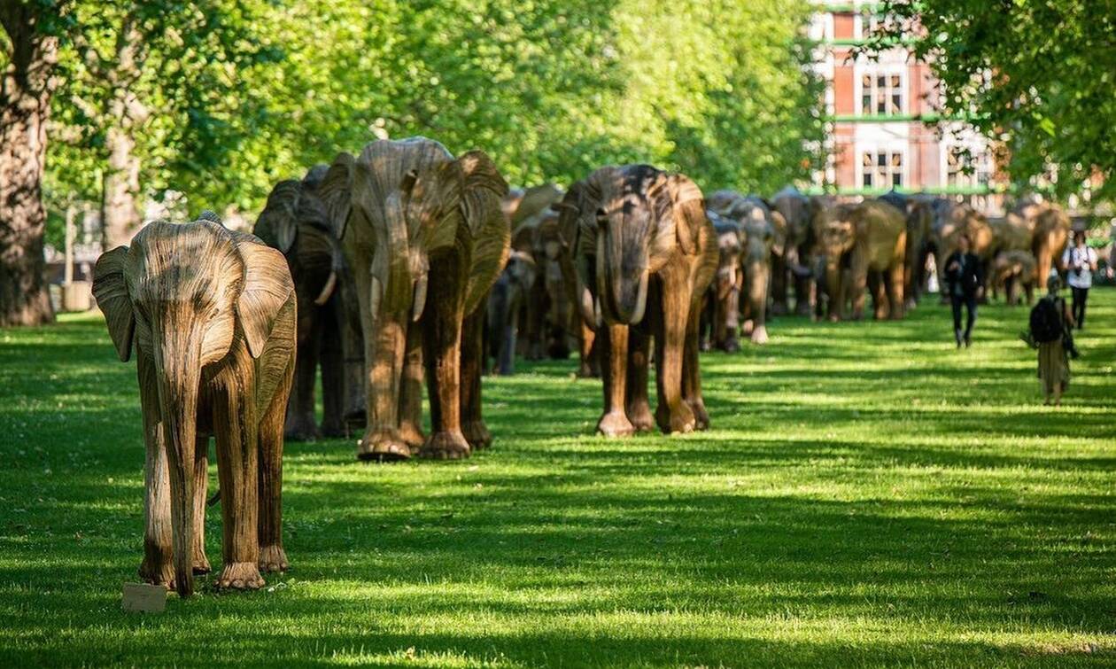 Αγέλες «ελεφάντων» στα πάρκα του Λονδίνου (photos)
