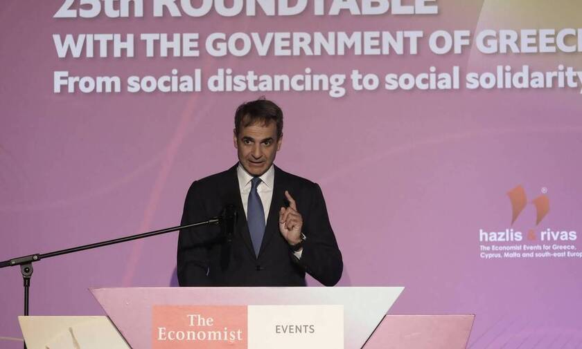 Mitsotakis at Economist conference: 'I am extremely optimistic about Greece's economy'