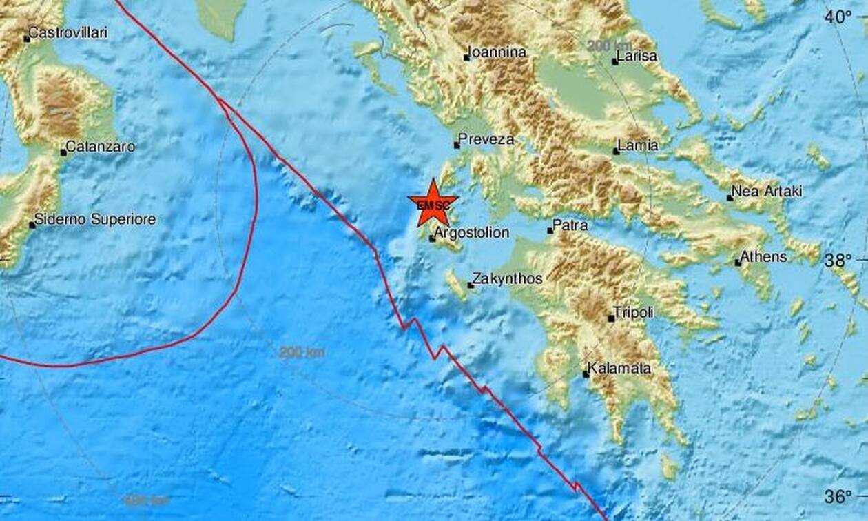 Σεισμός ΤΩΡΑ σε Κεφαλονιά και Ιθάκη (pics)