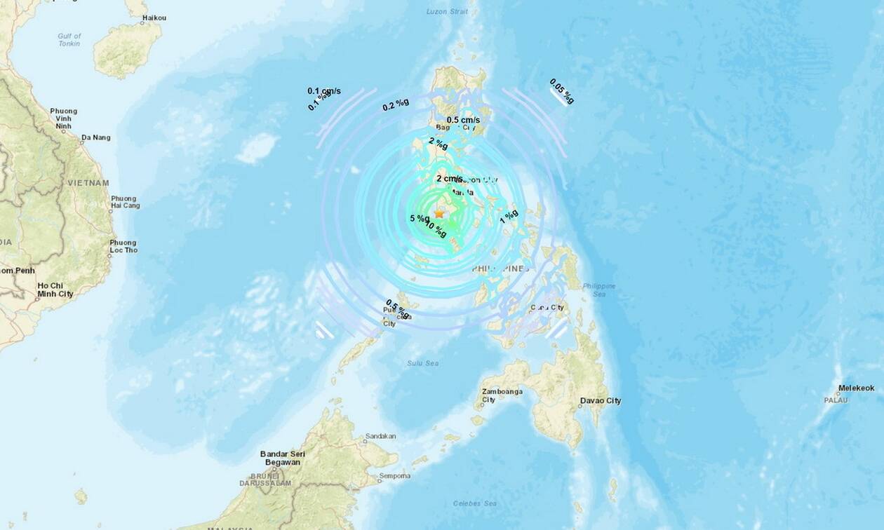 Ισχυρός σεισμός 6,7 Ρίχτερ στις Φιλιππίνες