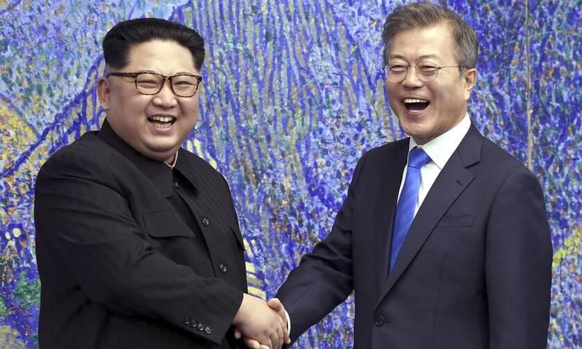 Oι ηγέτες Βόρειας και Νότιας Κορέας
