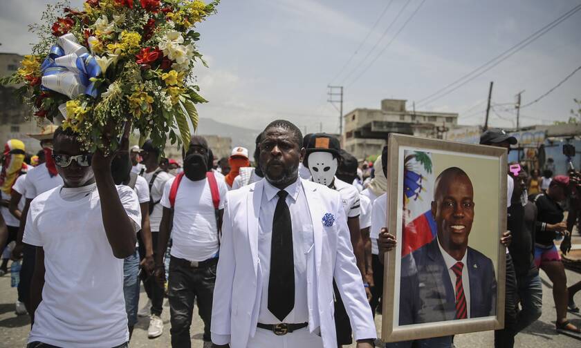 Πορεία στη μνήμη του δολοφονηθέντος προέδρου της Αϊτής